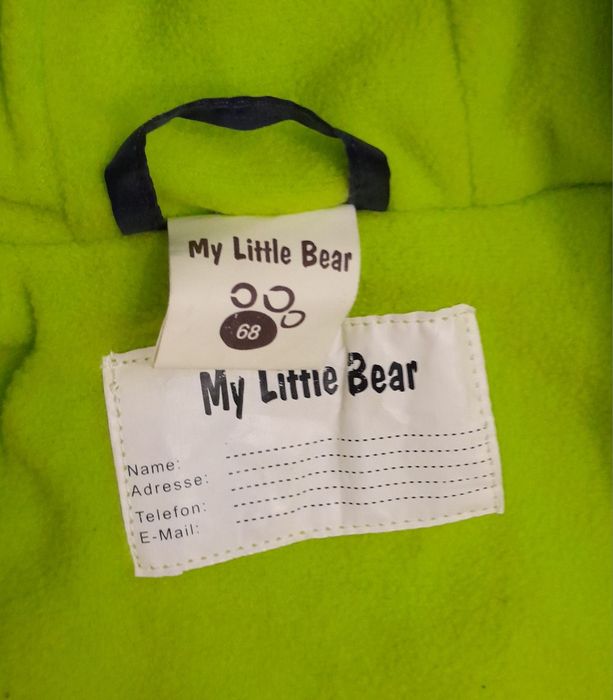 Salopeta My Little Bear, combinezon iarnă, overall Nr. 68 unisex