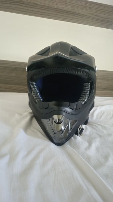 Casca mtb full face silvis, neagra, marine L (59-60cm)