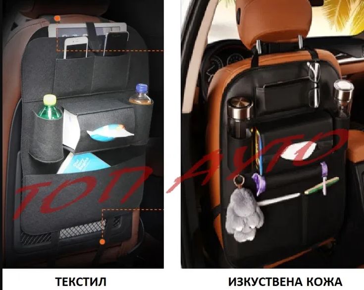 Органайзер Протектор За Седалка На Кола Текстил/Изкуствена Кожа