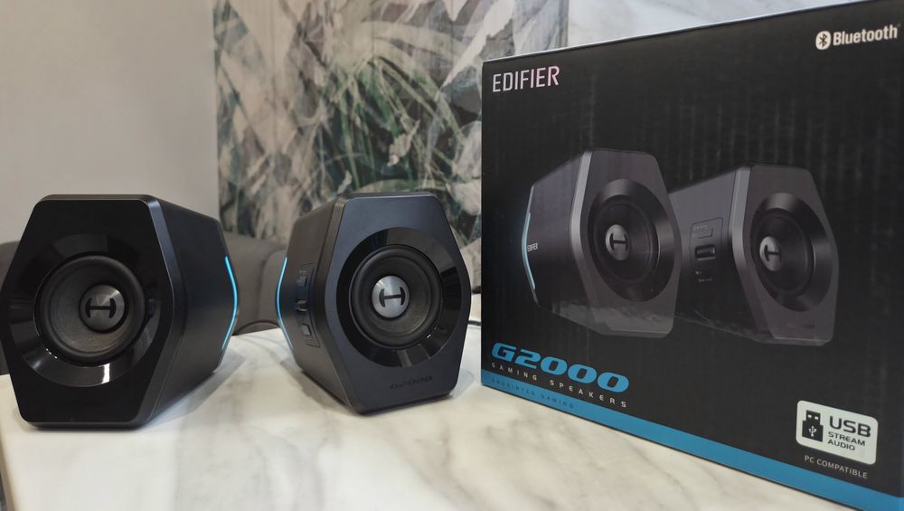 Edifier G2000 RGB Bluetooth – Геймърски активни колонки, като нови