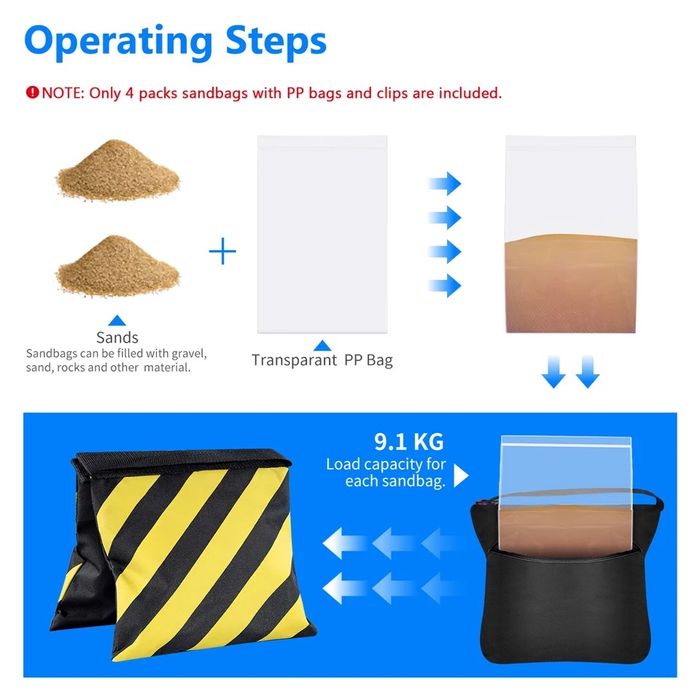 4бр. Торба за противотежест. Sandbag. Фото. Статив. Софтбокс