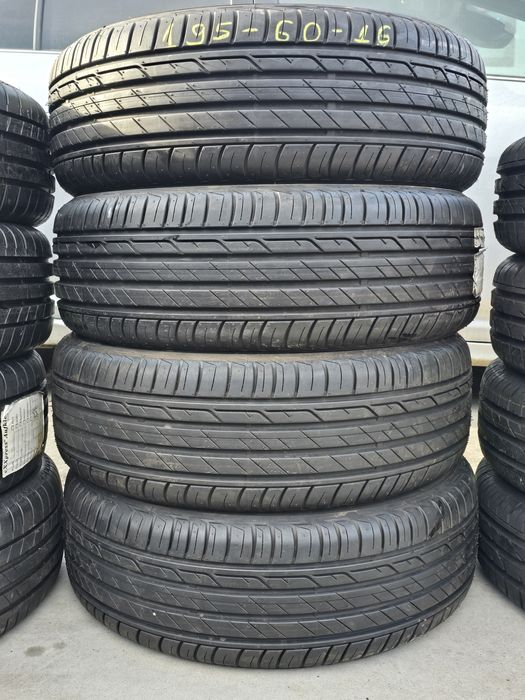 4 Броя 195/60/16 Bridgestone 8mm КАТО НОВИ