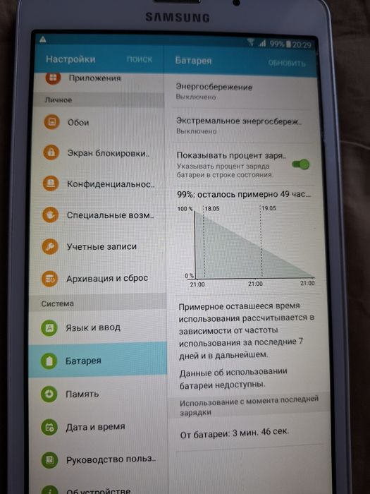 Планшет Samsung galaxsy SM-T285