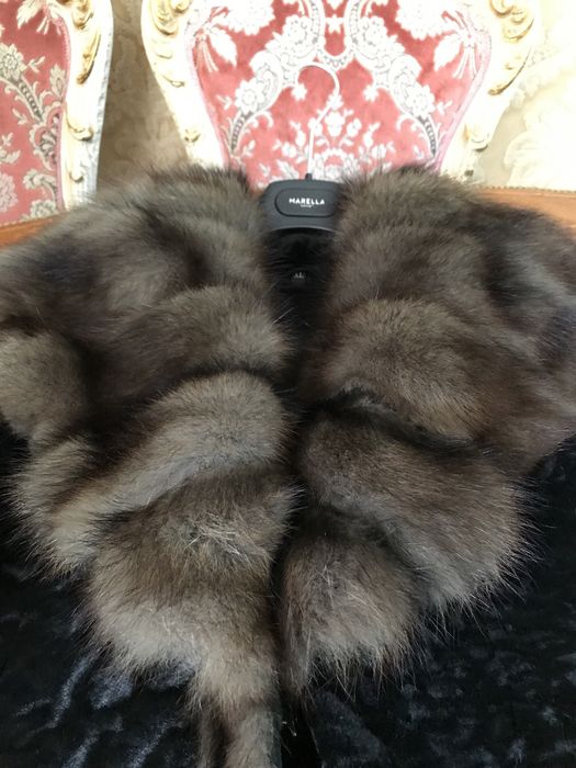 Шуба куница, каракуль