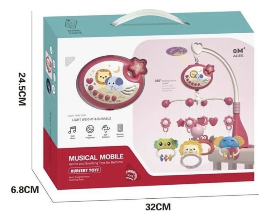 Мобиль на манеж, музыкальная игрушка на манеж
