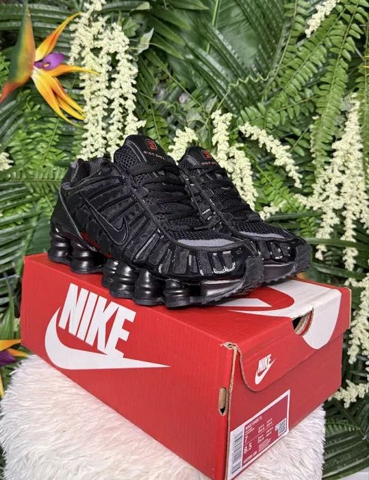 !НОВИ! Nike Shox TL | Triple Black | + КУТИЯ