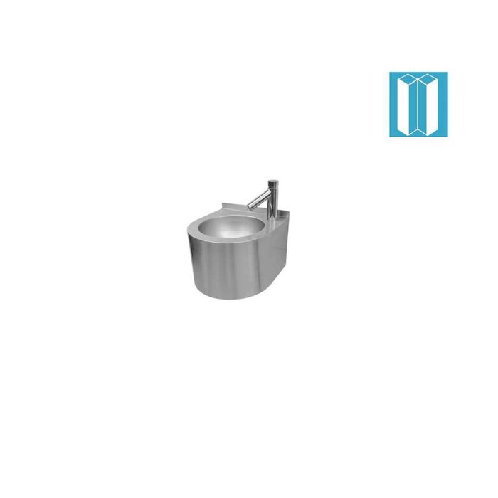 Конзолна мивка със смесител PUSH бутон SB-P