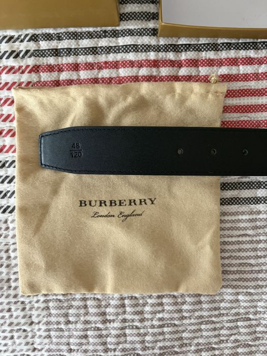 Мъжки Колан Естествена Кожа Burberry