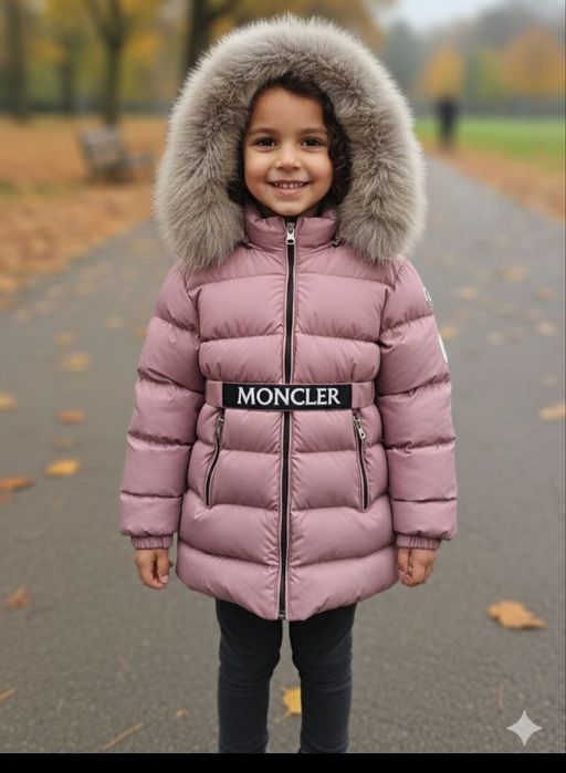 Geacă iarnă fetițe, 11/12 și 15/16 ani, blană naturală