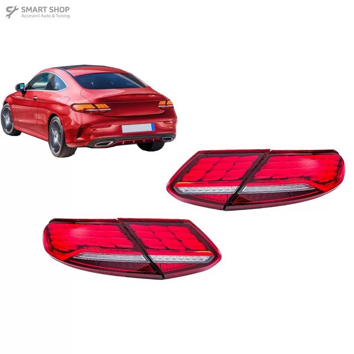 Stopuri LED Mercedes C-Class A205 Cabrio C205 Coupe (2016-2023) Semnal