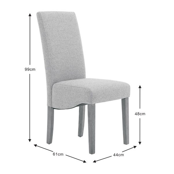Set de 2 scaune de sufragerie Ethan, noi