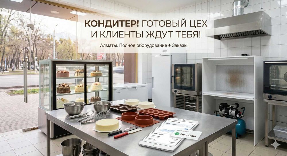 Готовый кондитерский цех+заказы