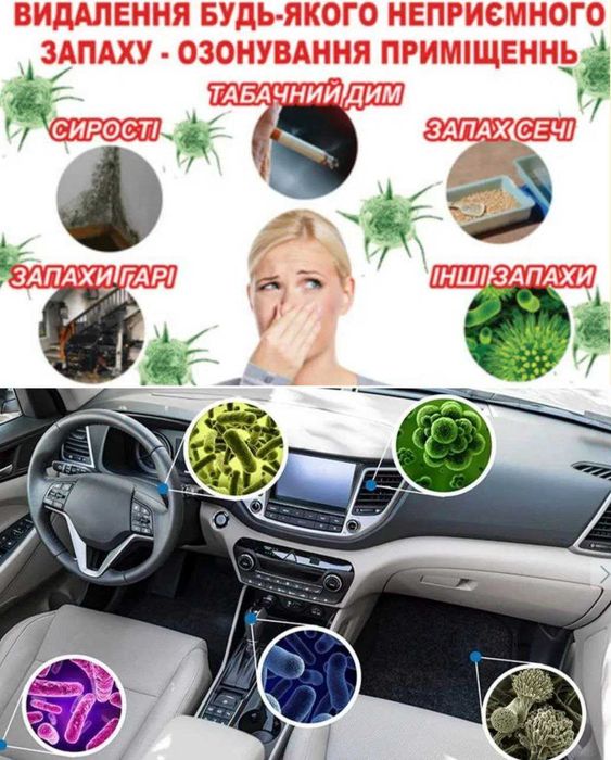 Озонация, отстраняване на миризми, мухъл и демеркуризация на живак