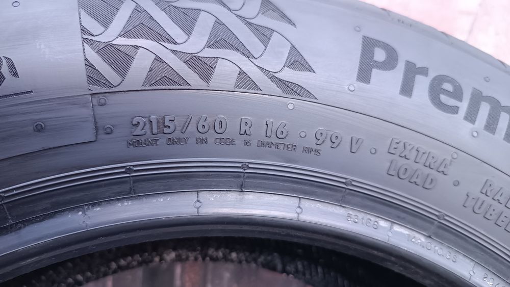215/60/16 Continental Дот 4624