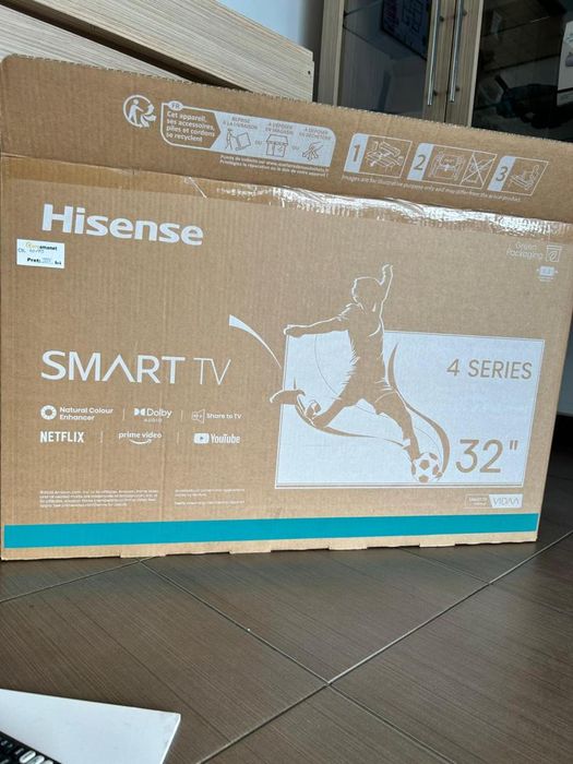 Televizor LED Smart HISENSE 32A4N, HD, HDR, 80cm -D-