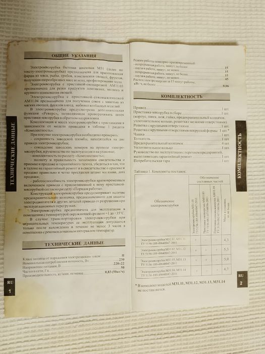 Электромясорубка