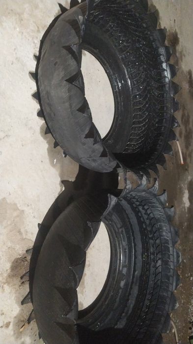 Покрышкадан жасалған клумба
