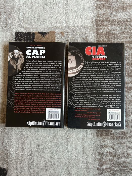 Pachet 2 Carti: CIA. O istorie secreta & Confesiunile unui cap al Mafiei (Litera)