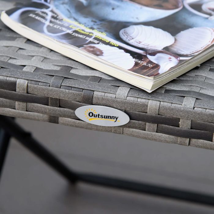 Странична маса Outsunny от полиратан