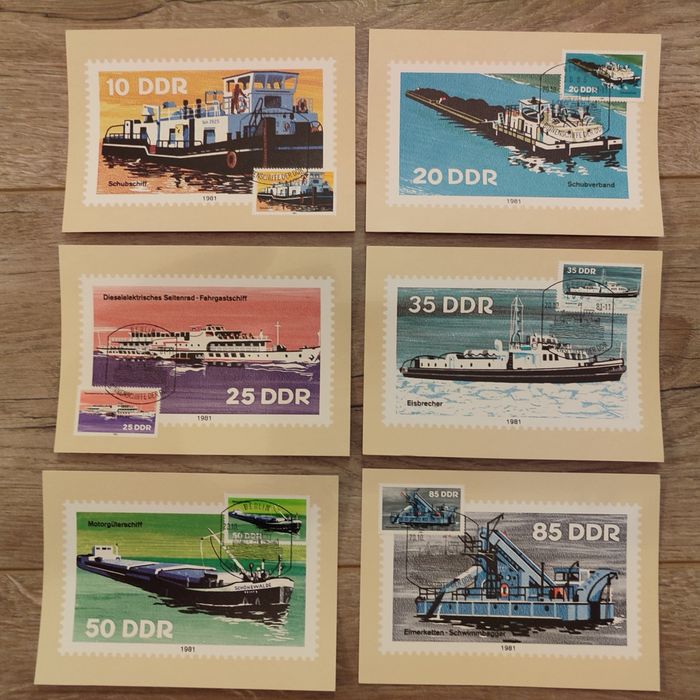 Timbre, maxicărți Germania (RDG)