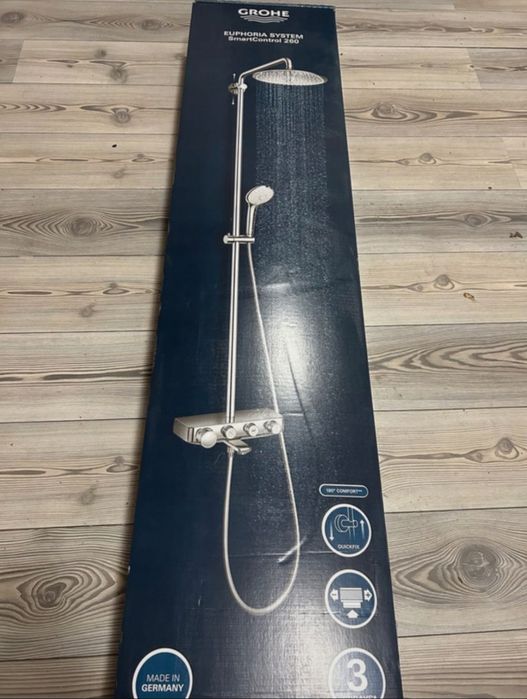 Sistem de dus/cada Grohe Smart control, montare pe perete, termostat