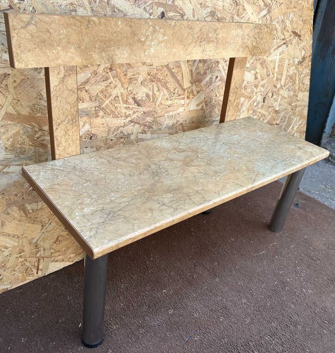 Bancuta cu picioare metalice; Banca 105 cm