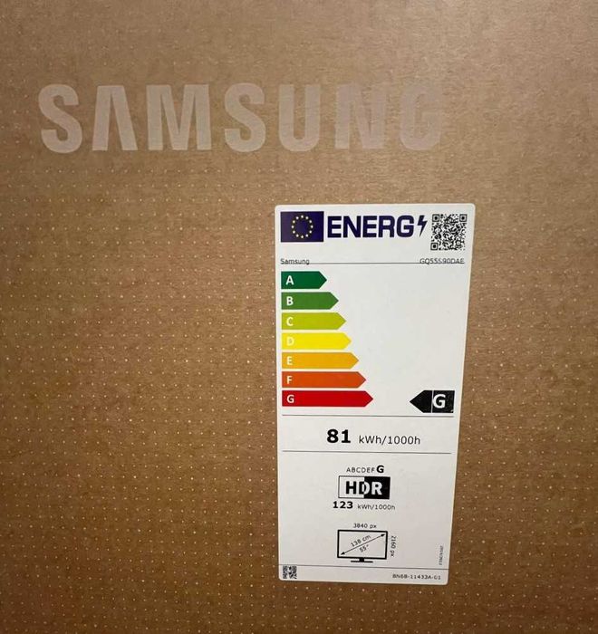 Чисто нов телевизор Samsung S90D QD-OLED 4K, GQ55S90DA, Smart TV