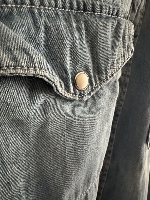 Zara синя дънкова риза размер L