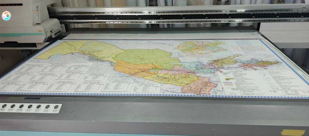 Большая карта Узбекистана интеьерная на стену 240х120х5 мм ПВХ