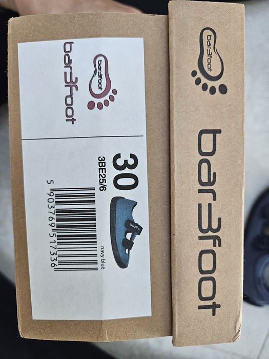 Боси обувки сандали Barefoot размер 30 сини Bar3foot navy blue