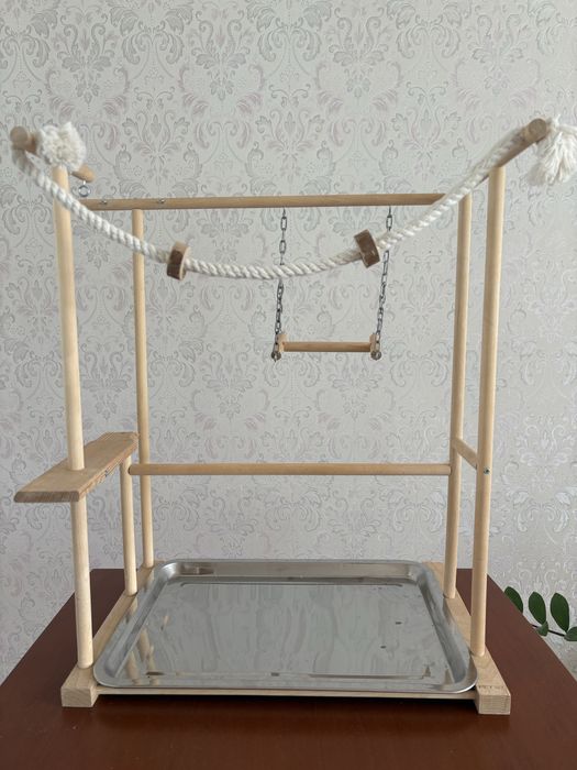Пара безщеких корелл с клетками и стойкой