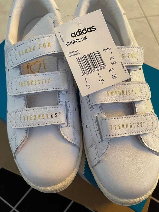 Оригинални кожени кецове * ADIDAS HUMAN MADE UNOFCL * EU 45 1/3