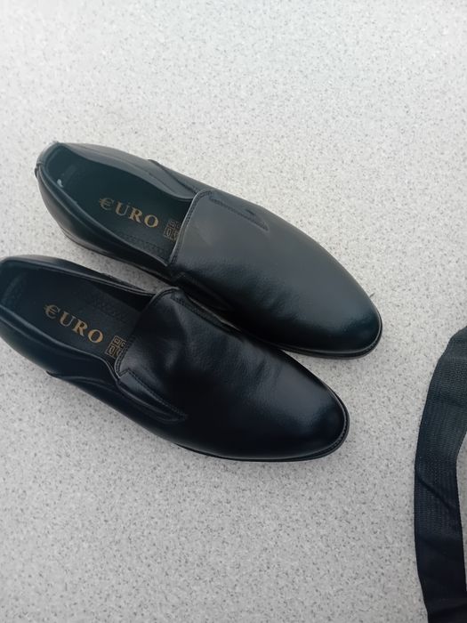 Туфли новый 40 размер,рубашка и брюки темно синий