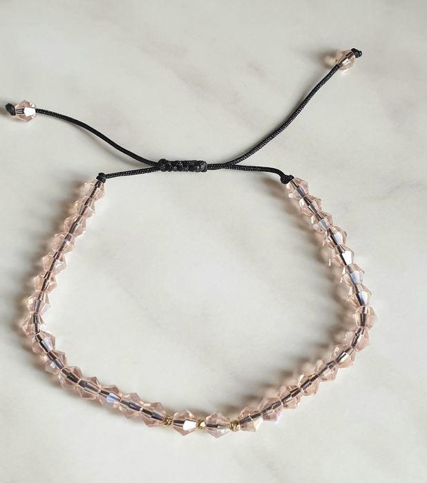 Bratara snur cu bilute aur