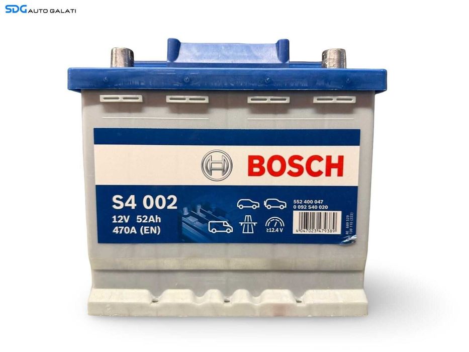 Baterie Acumulator Auto 52AH 470A Bosch 552400047 Volkswagen Audi Seat Skoda Ford Opel Toyota BMW Mercedes Renault Peugeot Dacia [L9758]
