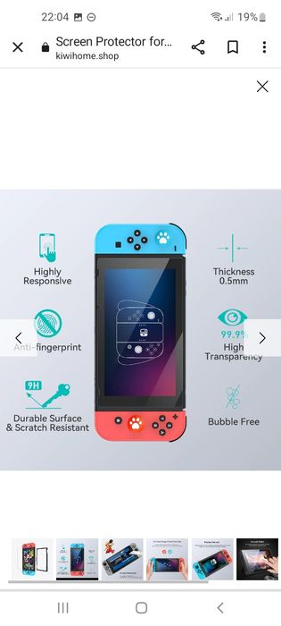 Protectie ecran Nintendo Switch