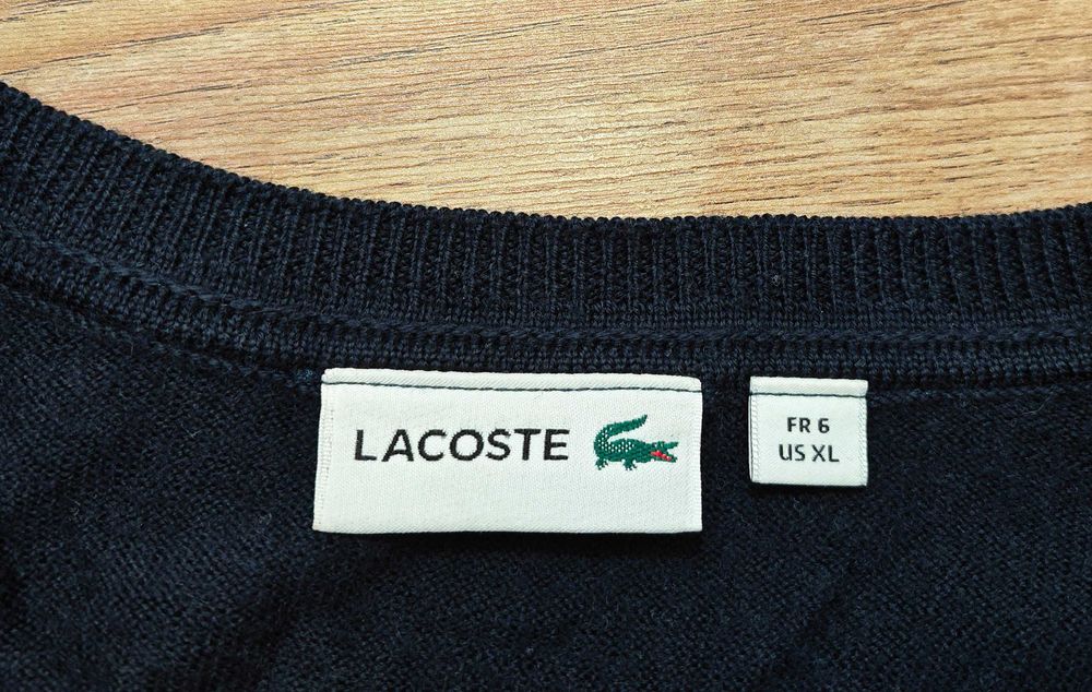 LACOSTE Оригинален мъжки пуловер размер 6 / L