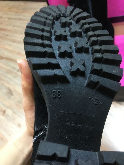 Cizme din piele naturala intoarsa Anna Cori