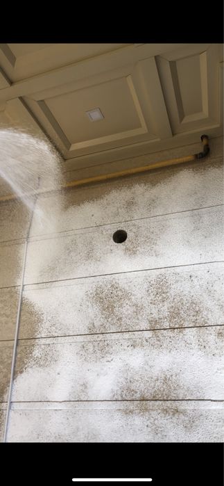 Мойка фасадов, кровли, потолков.