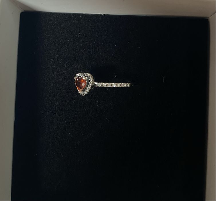 Сребърен пръстен сърце