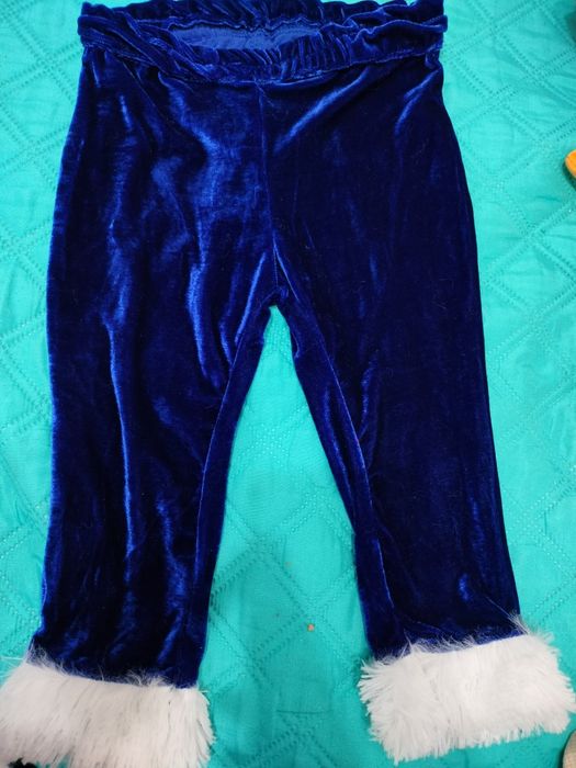 Costumaș Moș Crăciun albastru 50 lei