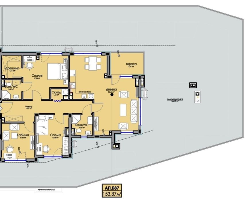 Продава се Многостаен апартамент в Бургас, Изгрев - 418 кв.м за 551 €/кв.м - Снимка #2