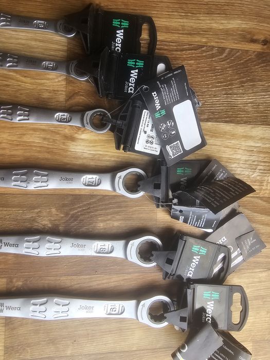 Set 6 chei combinate cu clichet Wera