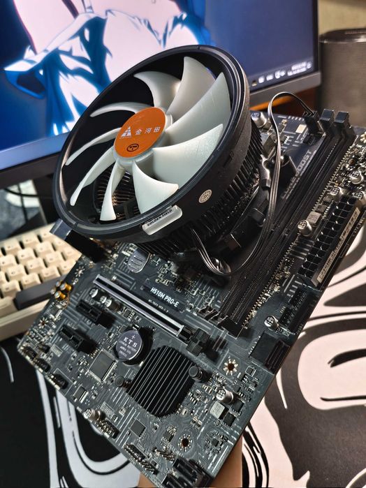 MSI H510M PRO-E + i3-10100 + Кулер