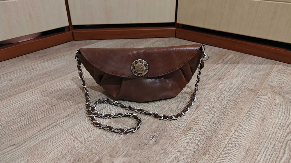 Сумка клатч кожаная