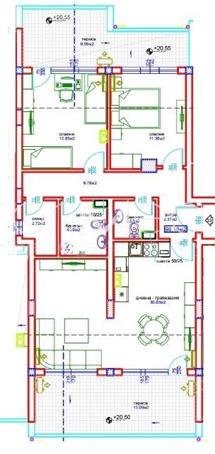 Продава се Тристаен апартамент в Бургас, Братя Миладинови - 110 кв.м за 1918 €/кв.м - Снимка #4