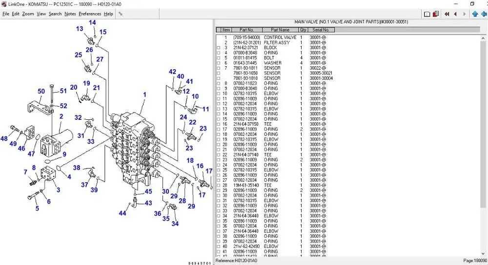 Komatsu LinkOne 2023 - Catalog de piese electronice