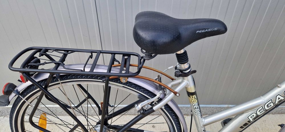 Дамски алуминиев велосипед Pegasus 28"колело с кошница