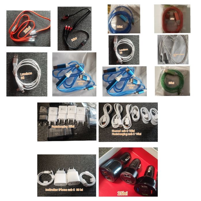 Încărcătoare iPhone samsung cabluri de încărcare fastcharging auto