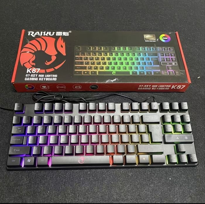 Klaviatura gamerlar uchun rgb 87 tugmali